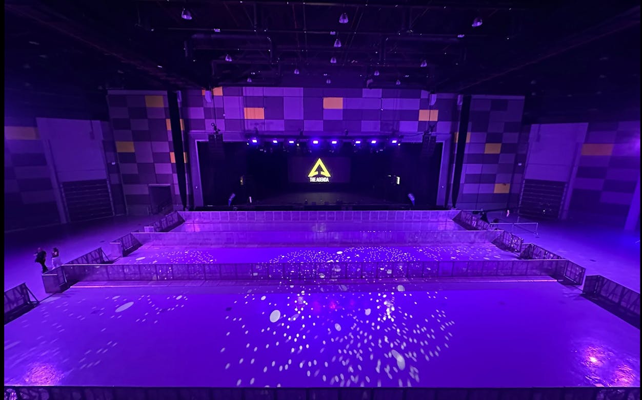 Concert stage setup at The Agenda for Mohit Chauhan live performance.