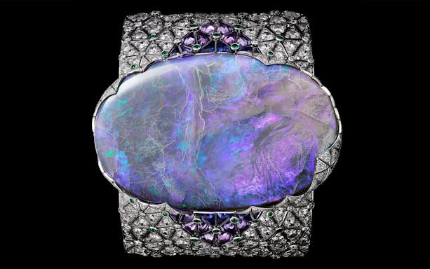 Cartier opal and diamond bracelet featured in Melbourne Winter Masterpieces at National Gallery of Victoria.