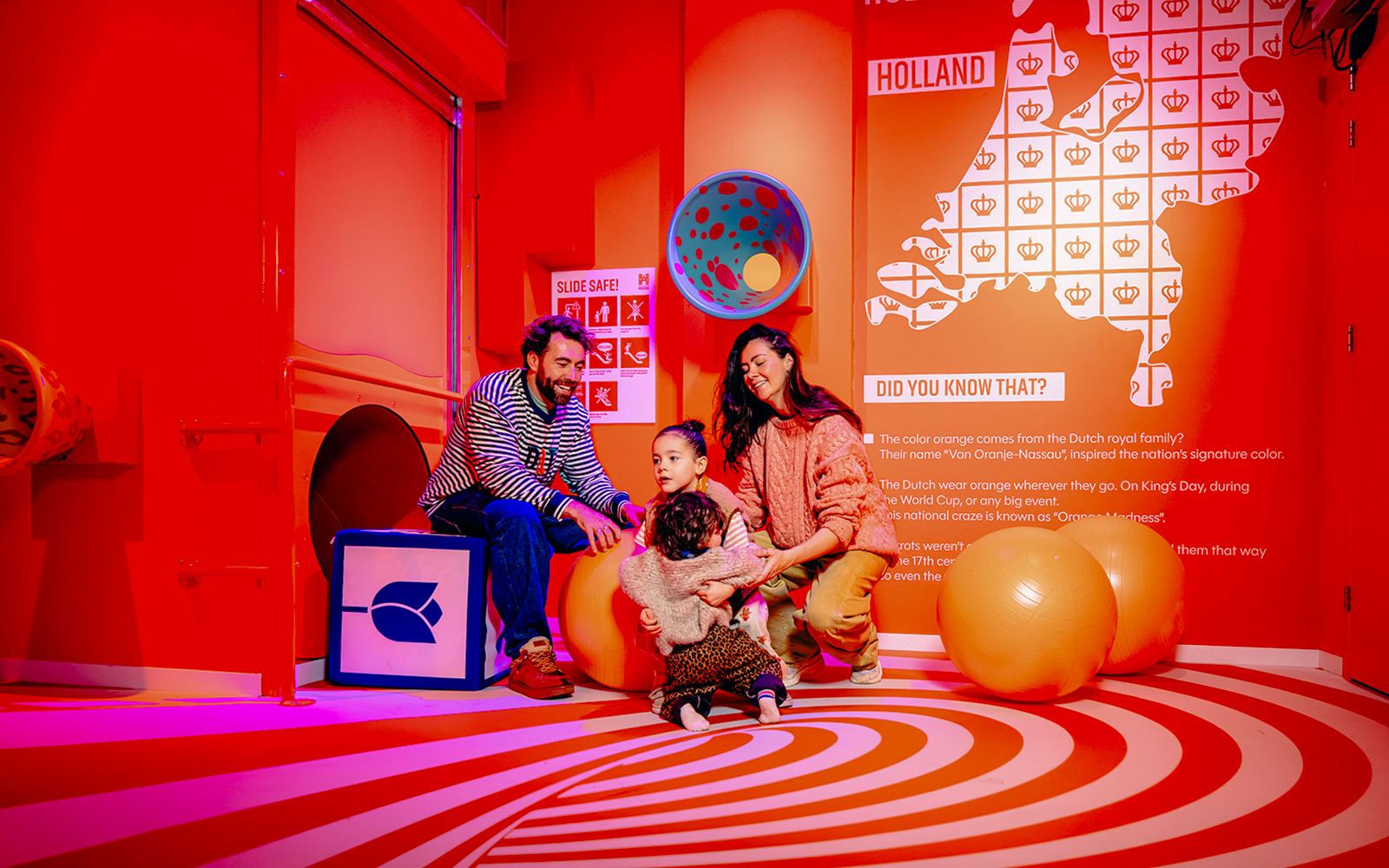 Guests enjoying interactive exhibit on Highlights of Holland tour.