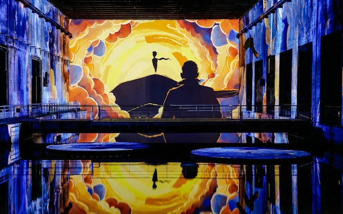 The Little Prince projection at Bassins des Lumières, Bordeaux.
