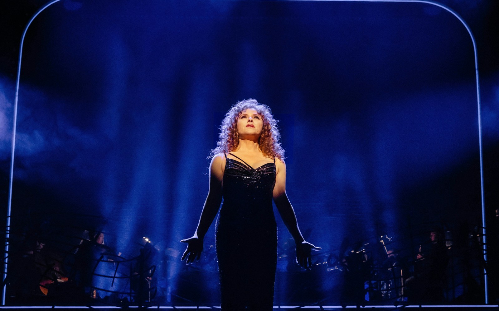 Performer on stage during Stephen Sondheim's Old Friends show.