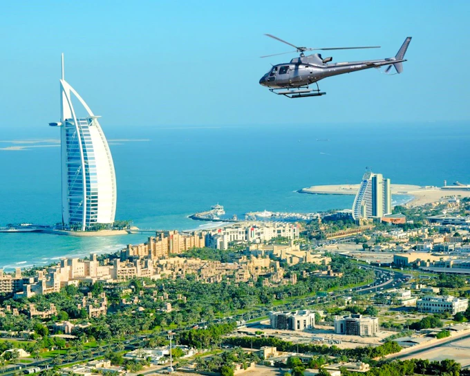 Dubai Helicopter Tour From Dubai Police Academy (12/17/22/30 Minutes)