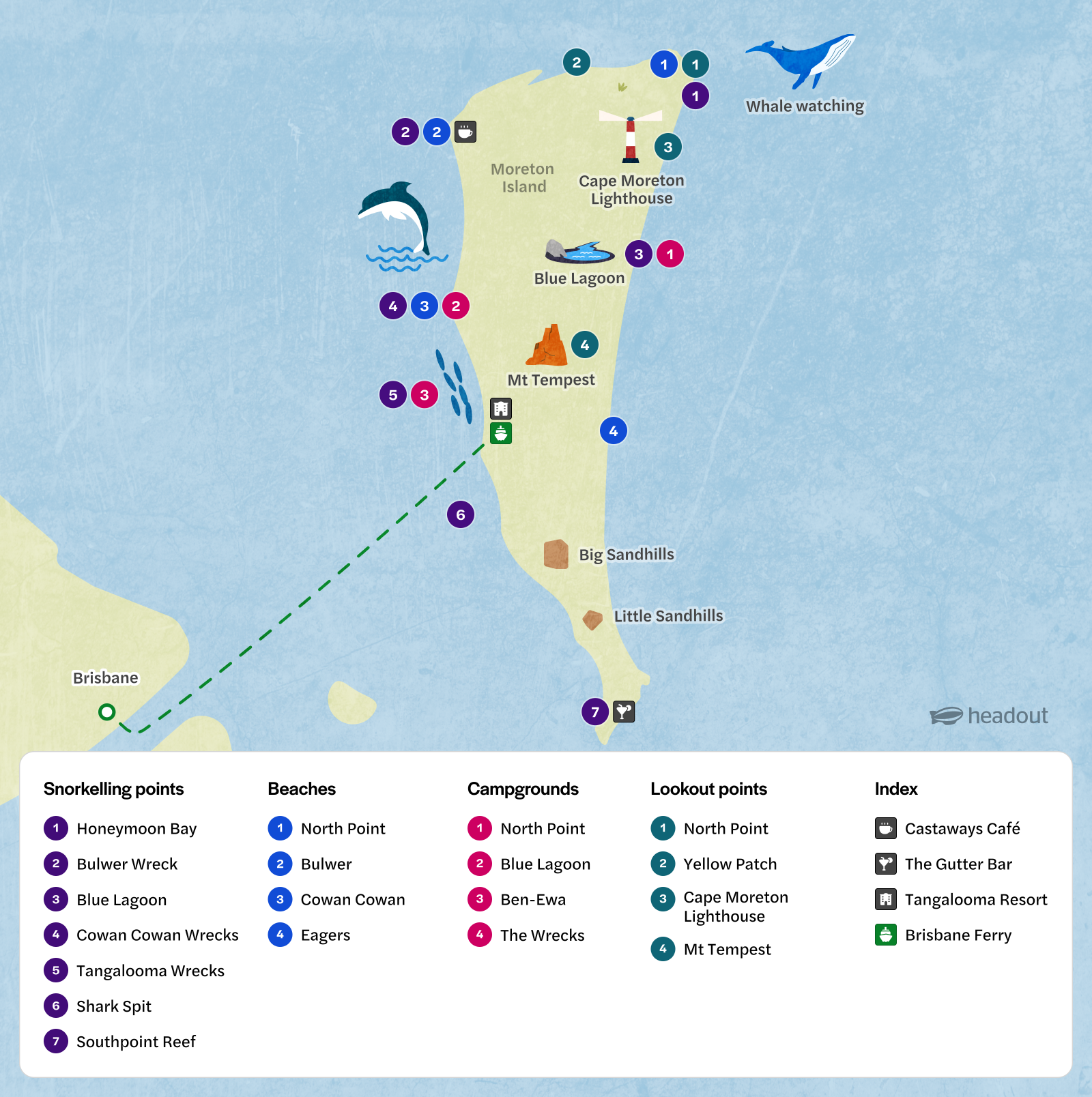 moreton island map