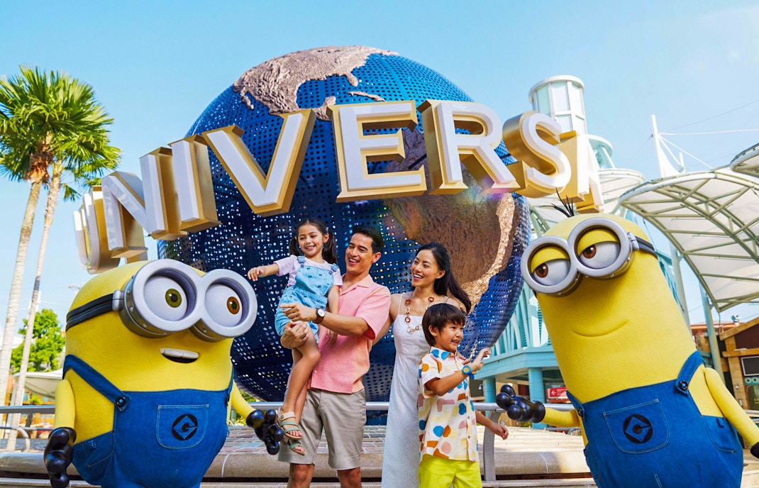 Universal Studios Singapore roller coaster with Express Pass access.