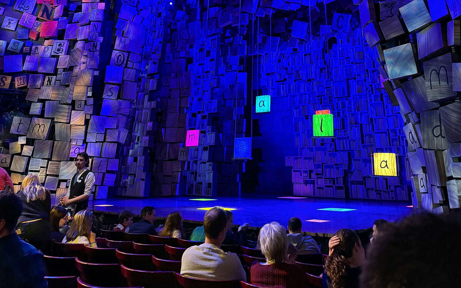 "Section: Stalls
Seat: J 2
Date: Feb 18, 2024
Show: Matilda The Musical"