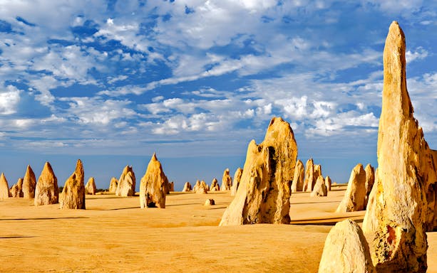 Limestone formations in the Pinnacles Desert, Nambung National Park, Western Australia.