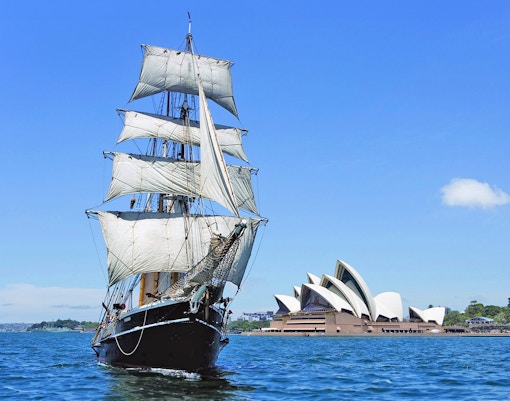 Convict ship in Sydney