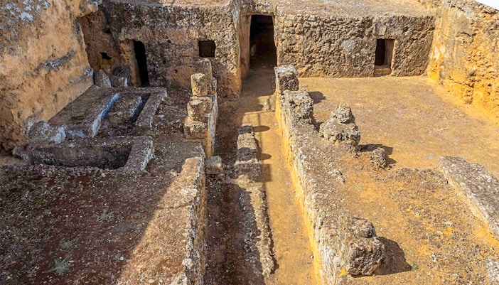 Vatican Necropolis tour entrance with ancient tombs and archaeological site in Vatican City.
