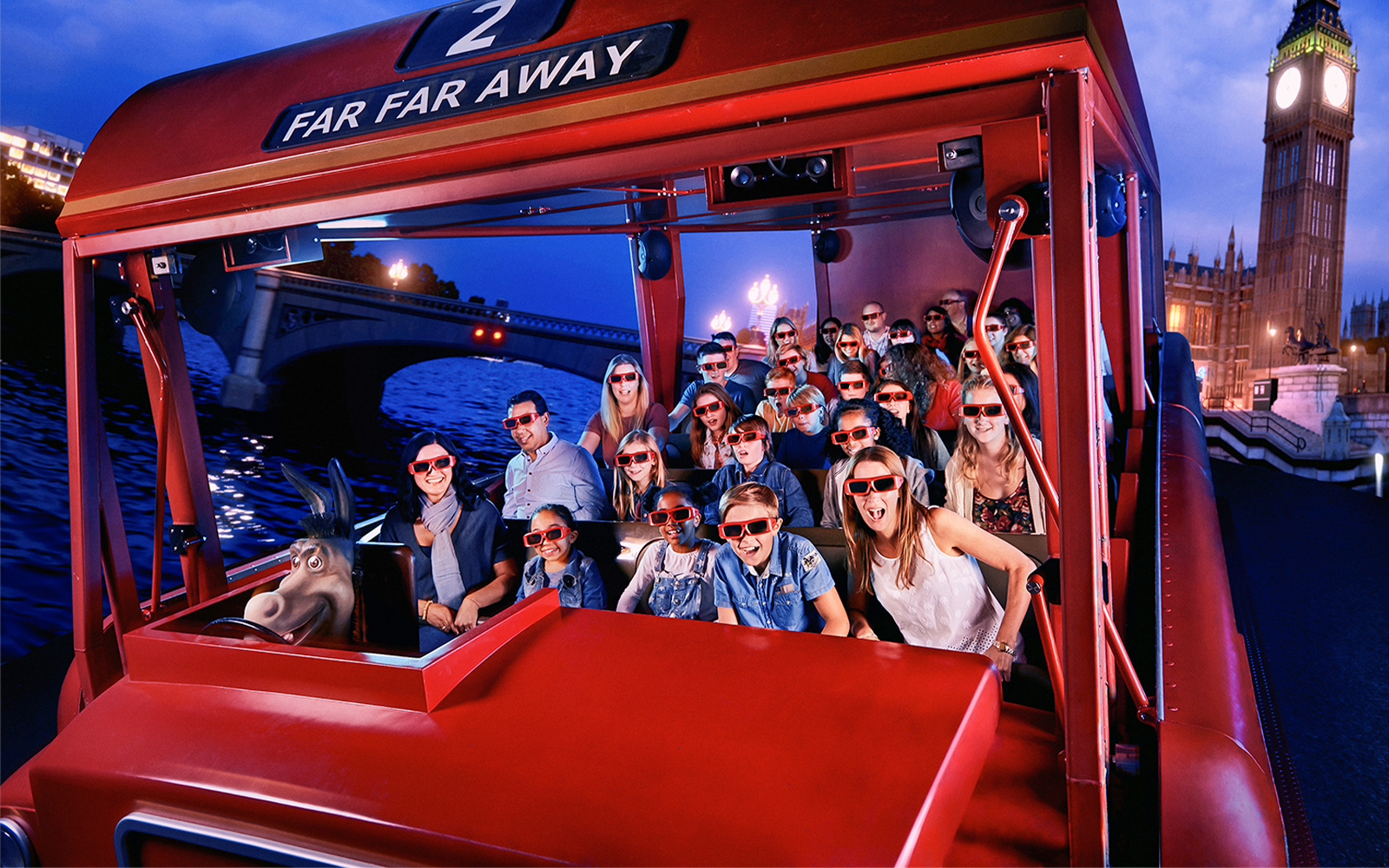 Shrek's Adventure London - 4D Magic Flying Bus