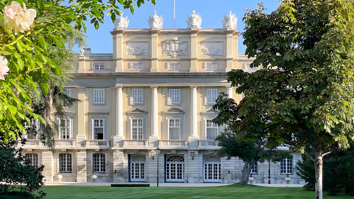 Grand facade of Liria Palace, Madrid