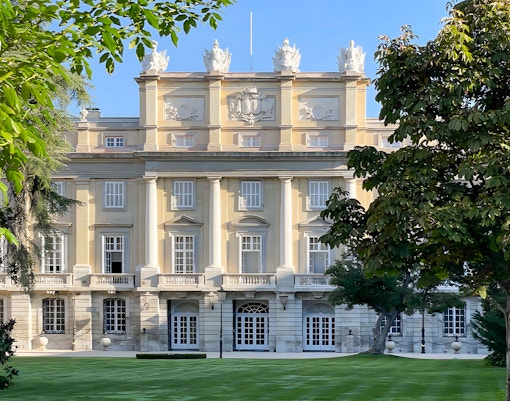 Grand facade of Liria Palace, Madrid