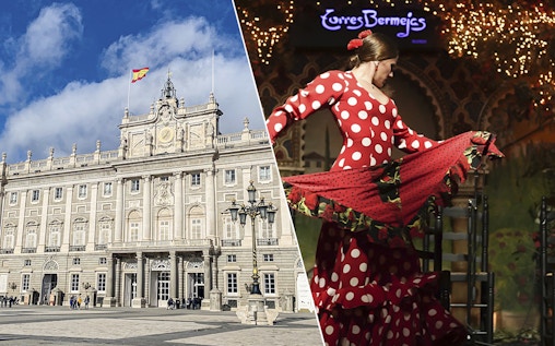 Tour del Palazzo Reale di Madrid con tapas e spettacolo di flamenco