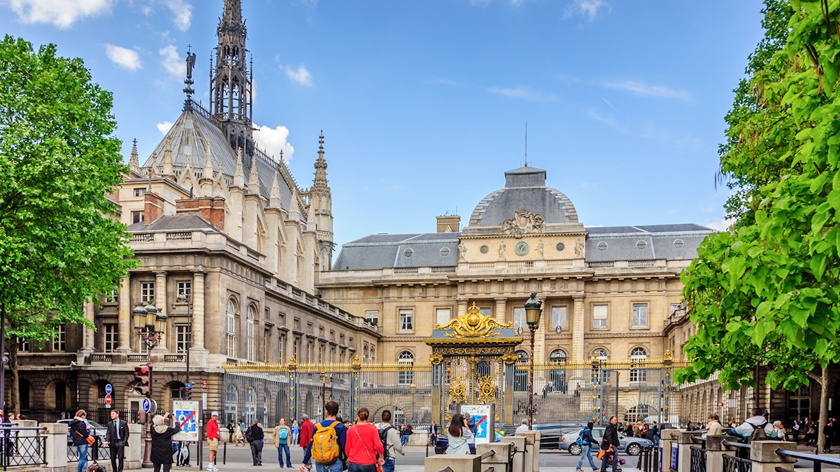 Sainte-Chapelle exterior within Vincennes Castle fortifications, Paris.