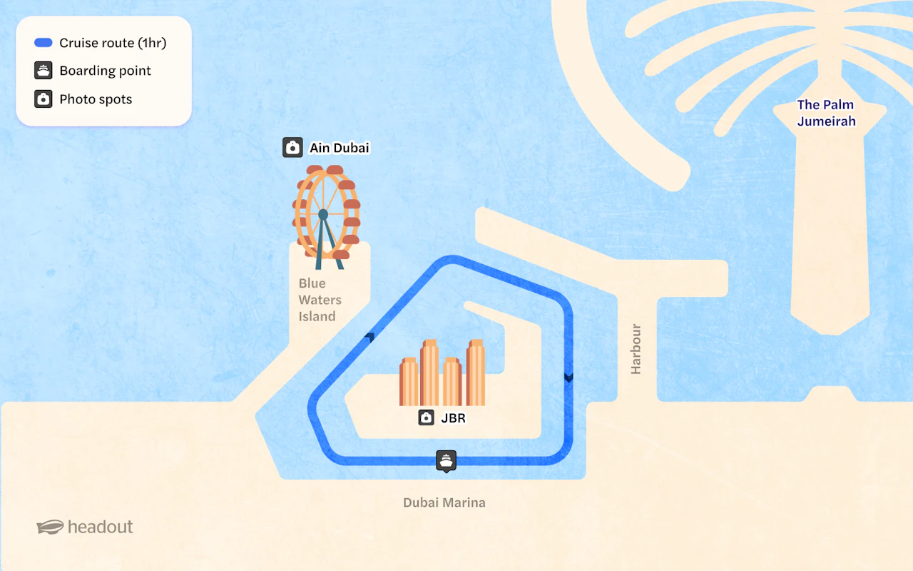 Depuis la marina de Dubaï : Croisière touristique de 1 h avec vue panoramique — 3