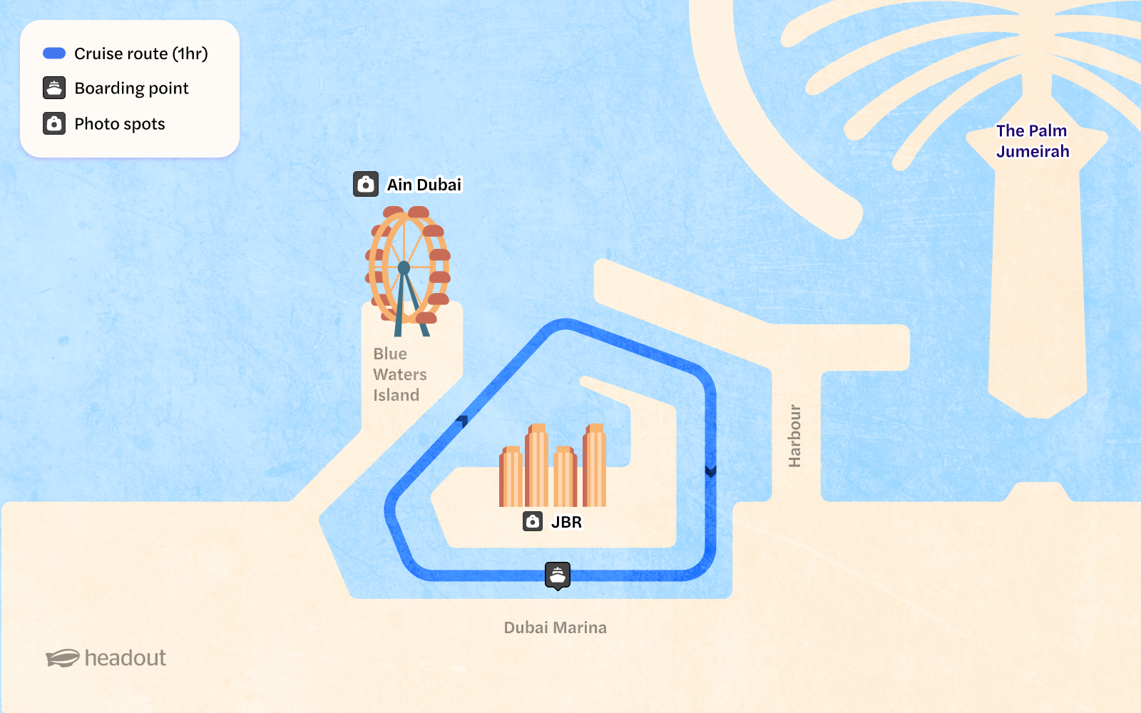 Dubai Marina yacht cruise with panoramic skyline views.