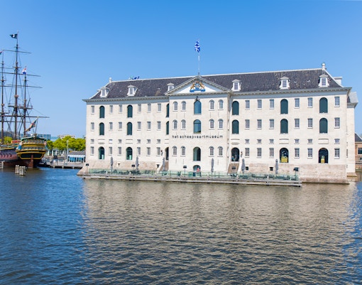 Visitors exploring exhibits at the National Maritime Museum in Greenwich, London.