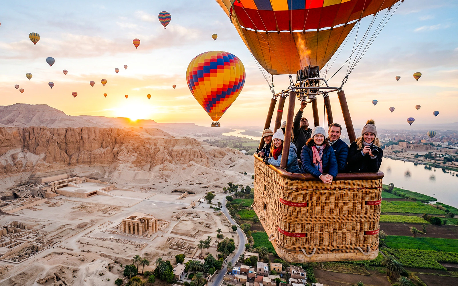 Luxor Sunrise Hot Air Balloon Flight with Round-Trip Transfers Image 3