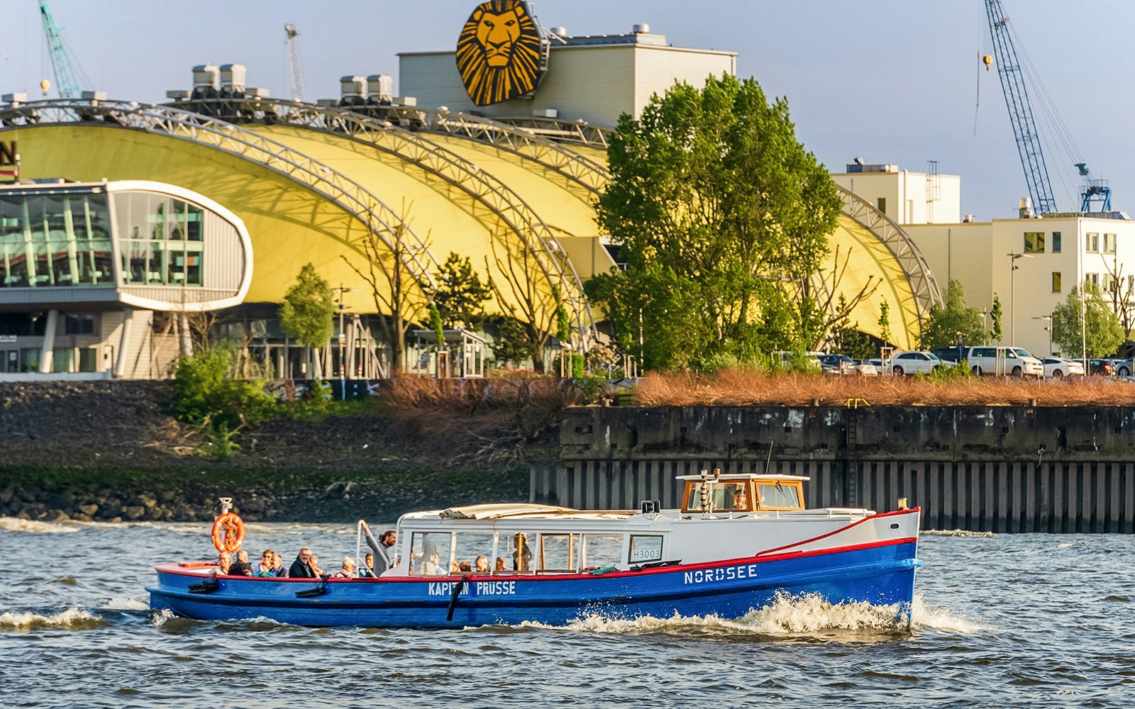 Hamburg Harbor Boat in Germany