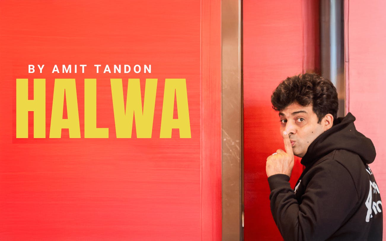 Amit Tandon promoting his show "Halwa" in Dubai.