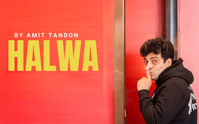 Amit Tandon promoting his show "Halwa" in Dubai.