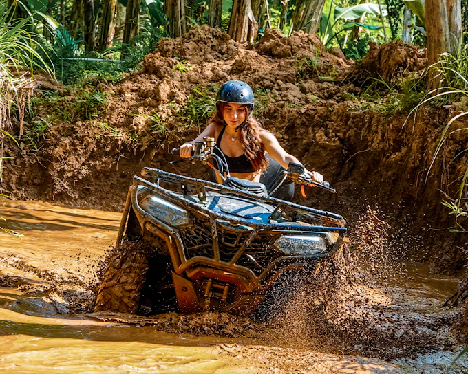 ATV Bike Ride with Ayung River Rafting with Lunch and Optional Transfers