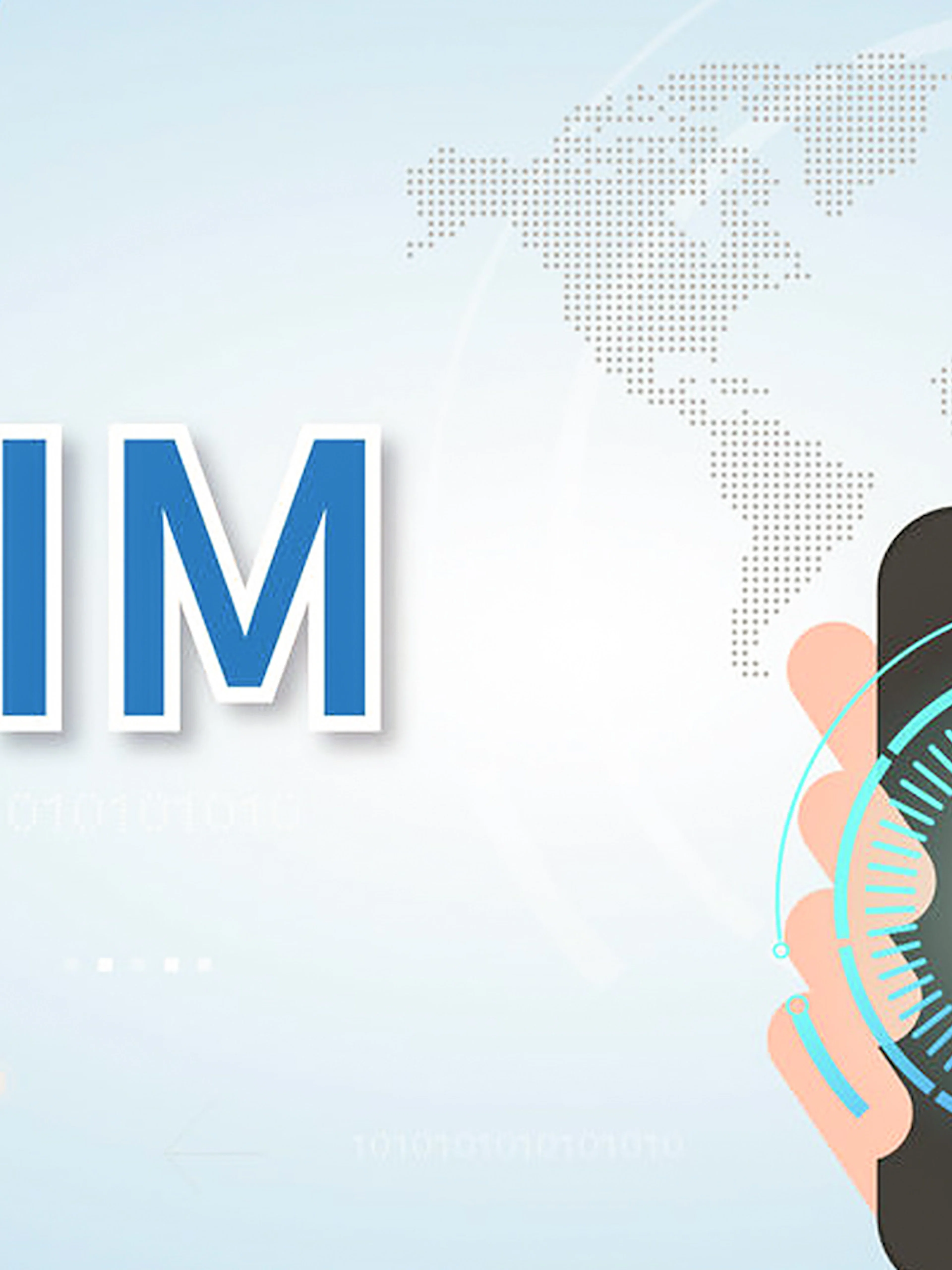 Japan 4G eSIM graphic with smartphone and world map background.