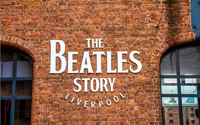 The Beatles Story museum entrance in Liverpool.