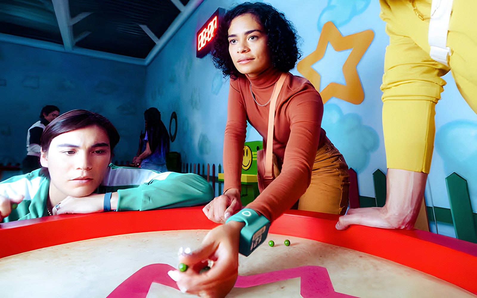 Participants engaging in Squid Game The Experience in Sydney.