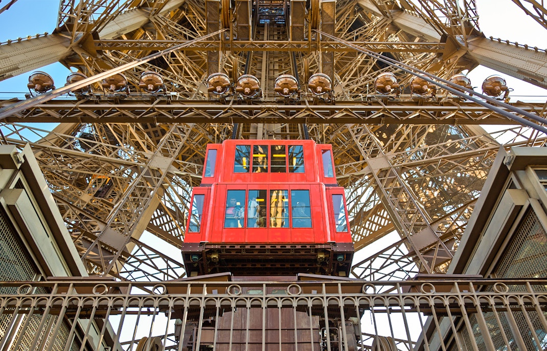 Elevator at Eiffel Tower