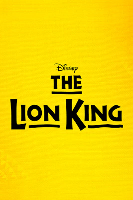 The Lion King logo on yellow background, Sydney show promotion