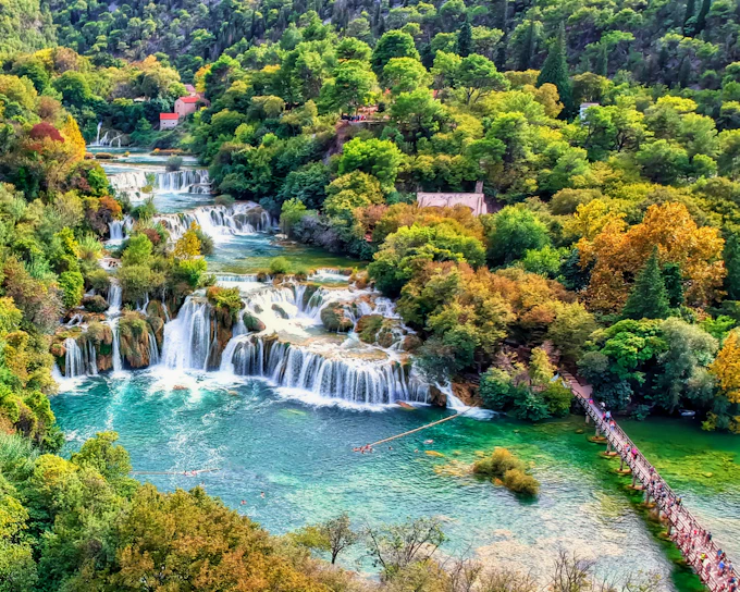 Krka Waterfalls Group Tour from Split