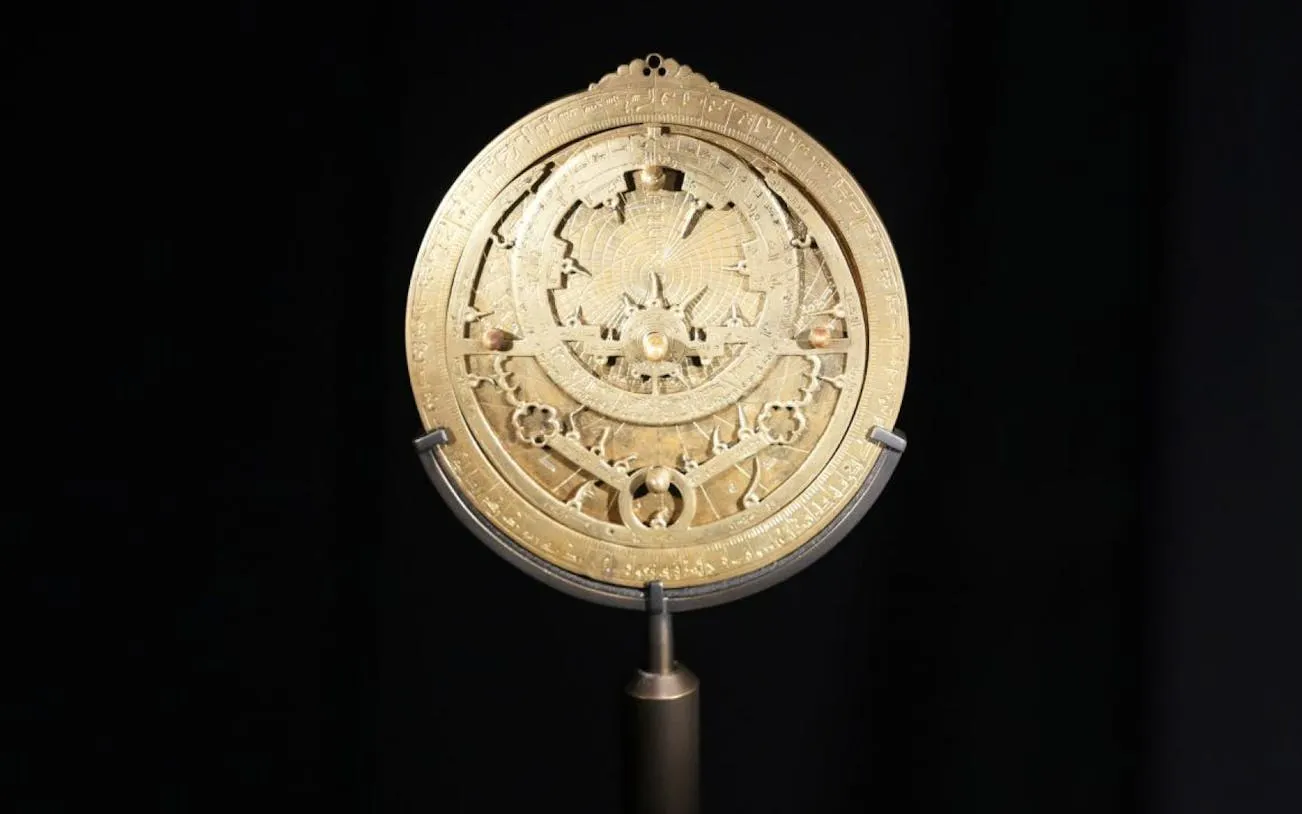 Astrolabe exhibit at Light & Peace Museum, Sheikh Zayed Grand Mosque Centre.