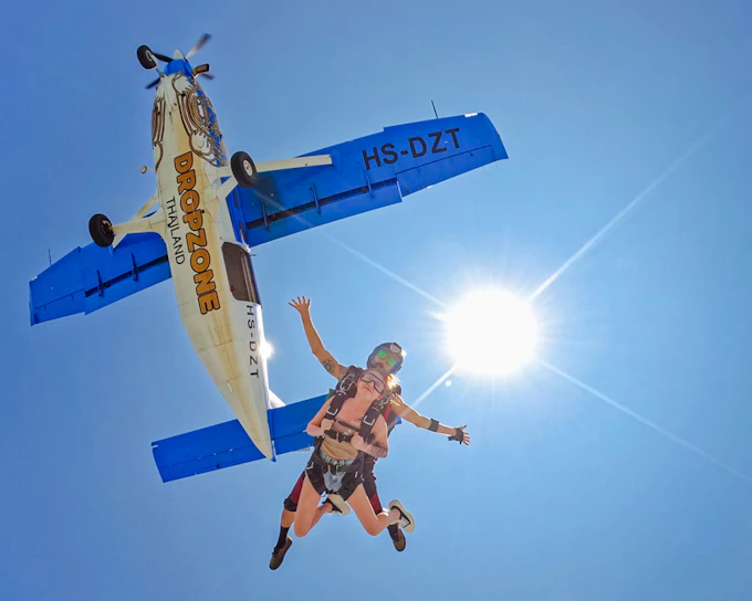 Ocean View Tandem Skydive in Pattaya: 13,000 ft Jump with Hotel Transfers