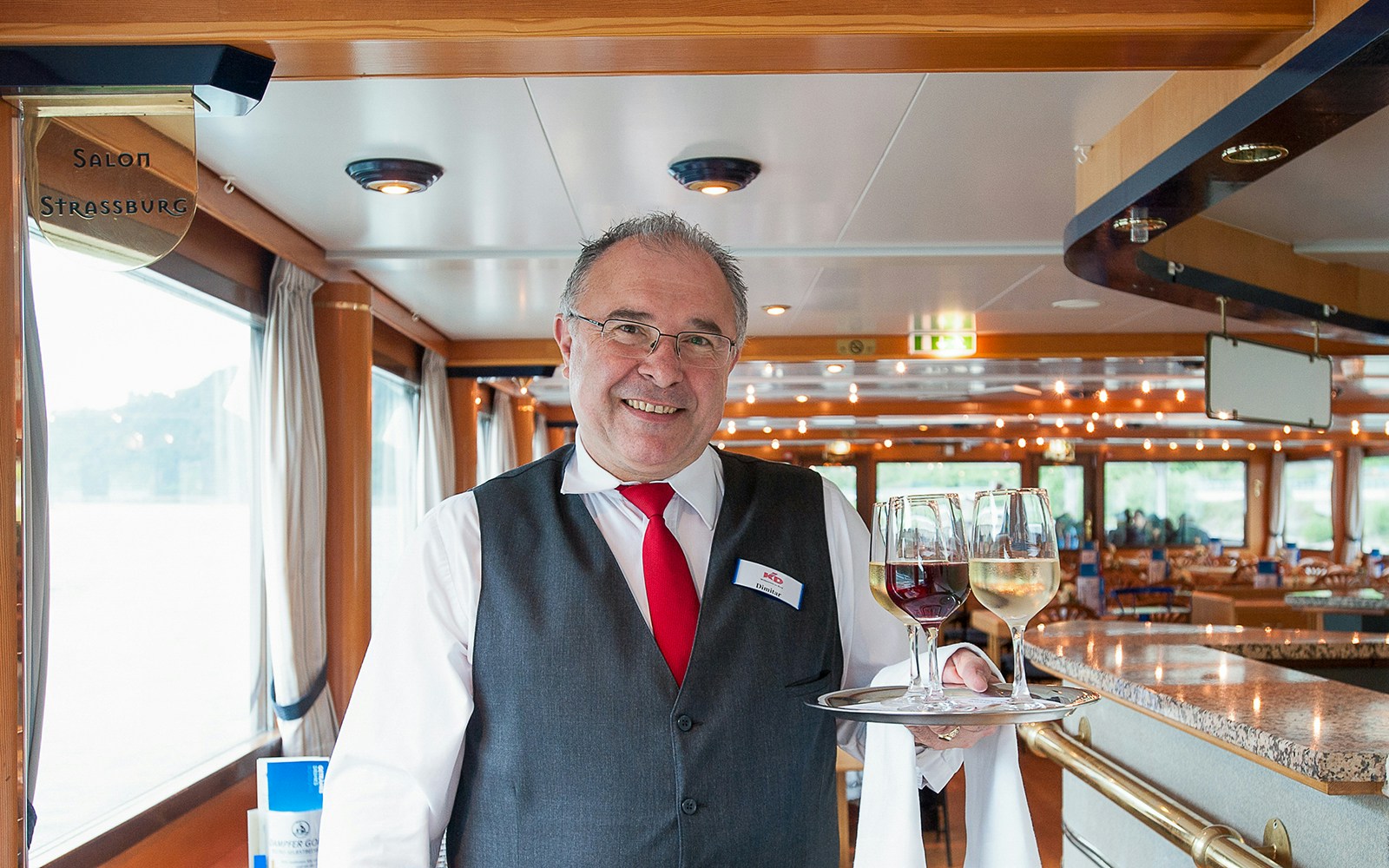  Service on board the Paddle steamer Goethe.