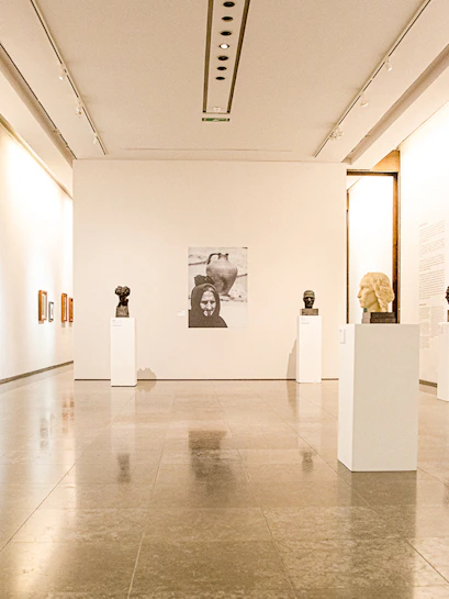 Sculpture gallery at The National Museum of Contemporary Art.