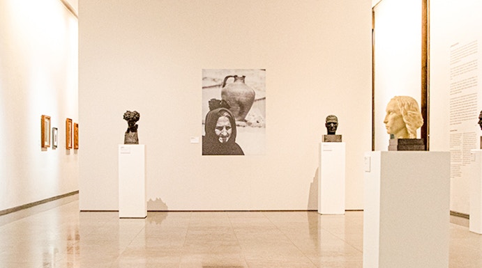 Sculpture gallery at The National Museum of Contemporary Art.