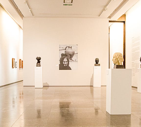 Sculpture gallery at The National Museum of Contemporary Art.