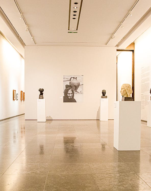 Sculpture gallery at The National Museum of Contemporary Art.