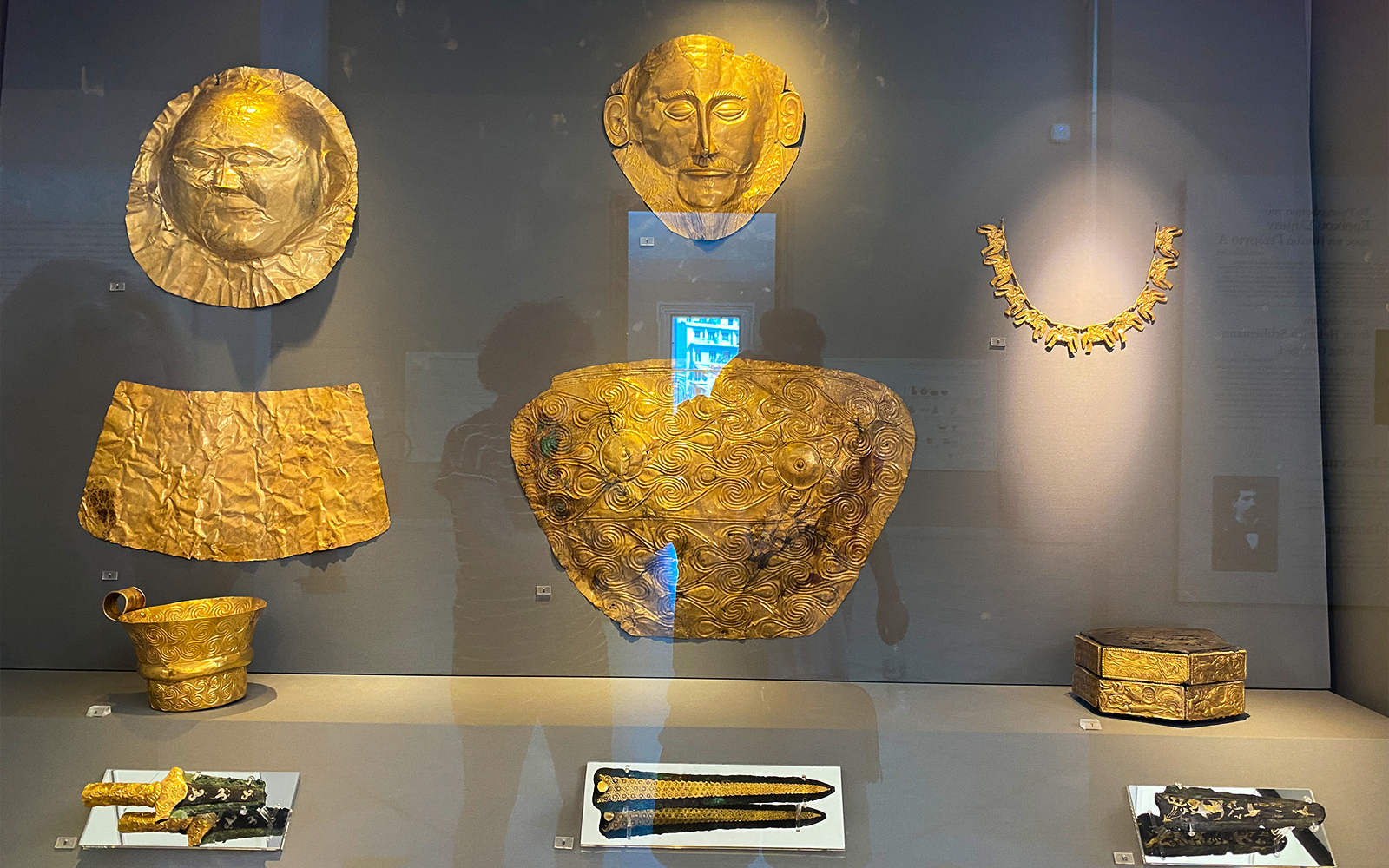 National Archaeological Museum in Athens showcasing ancient Greek artifacts and sculptures.