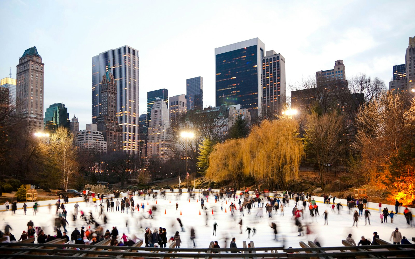 The rink under the skyline