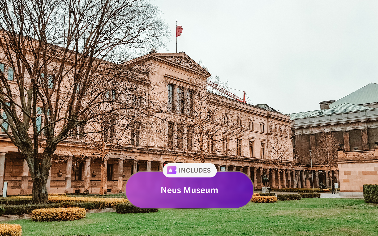 Neues Museum exterior in Berlin, included with Berlin WelcomeCard.