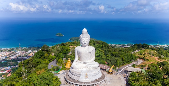 Statue of Big Buddha, part of Phuket City Tours