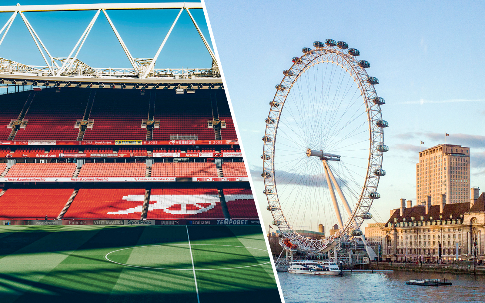 Combo (Save 5%): Arsenal FC Emirates Stadium Tour + London Eye Admission Tickets