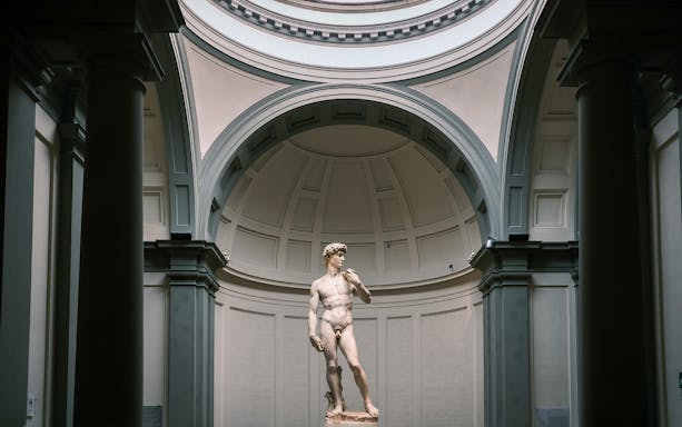 David statue by Michelangelo at Accademia Gallery, Florence.
