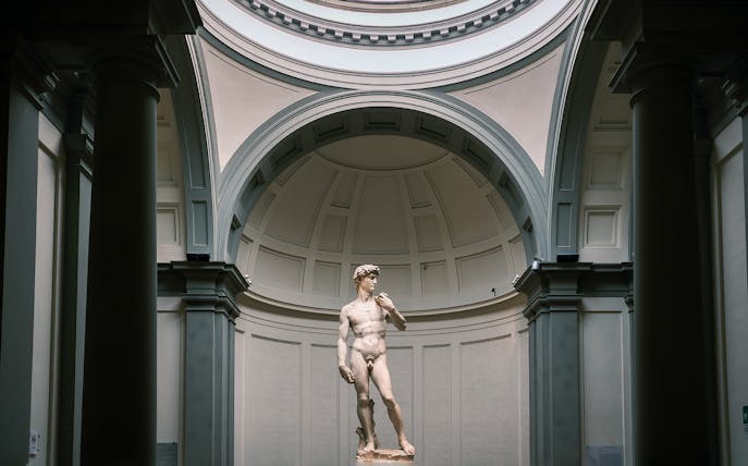 David statue by Michelangelo at Accademia Gallery, Florence.
