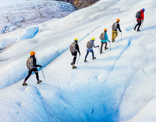 Glacier trekking
