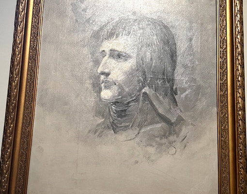 World War II artifacts display in Army Museum Paris Hall.