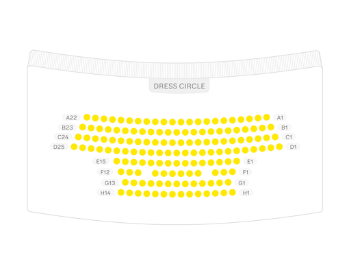 Lyric Theatre Royal Circle Seating Plan