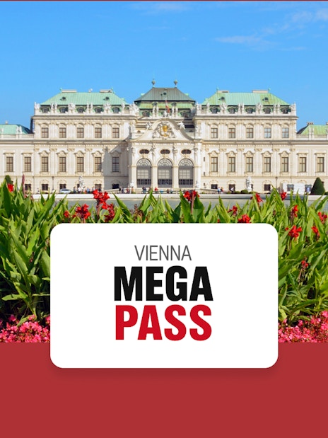 Upper Belvedere Palace in Vienna with gardens and fountain in foreground.