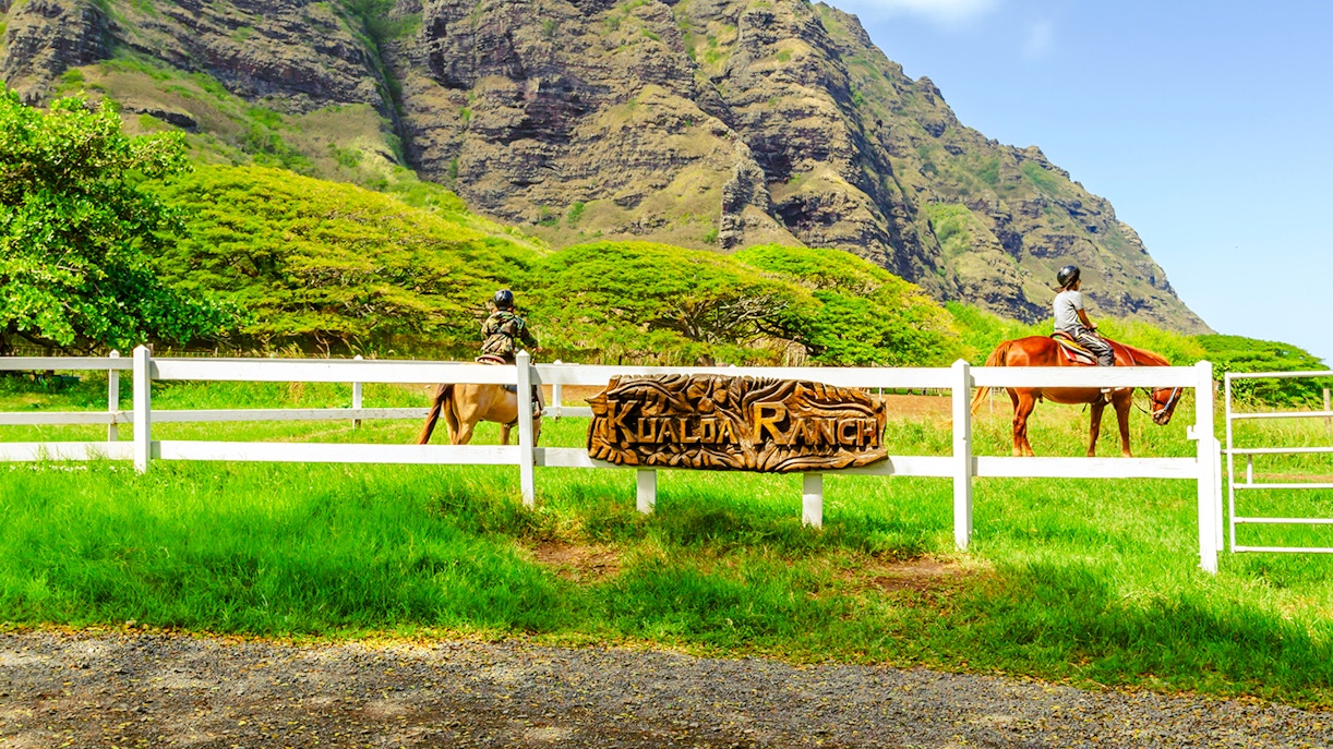 Kualoa Ranch in Oahu, Hawaii.